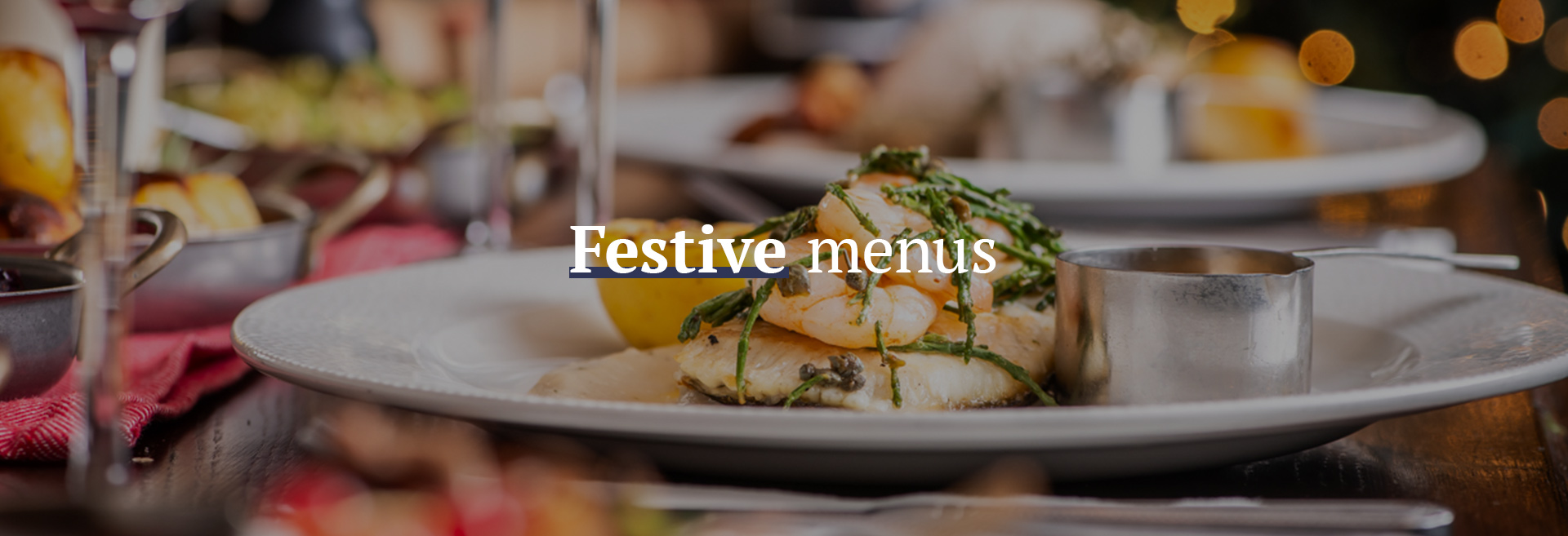 Festive Christmas Menu at The Hope 