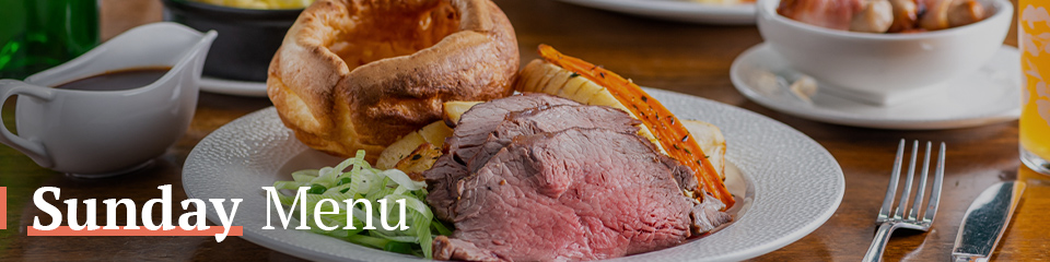 Sunday Menu at The Hope